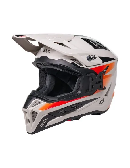 Casco de motocross y enduro O'Neal EX-SRS Magma Gris/Naranja
