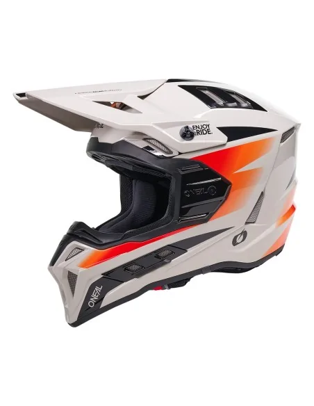 Casco de motocross y enduro O'Neal EX-SRS Magma Gris/Naranja