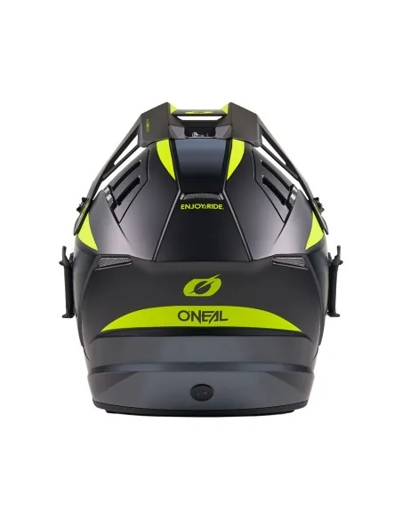 Casco de motocross y enduro O'Neal EX-SRS Magma Negro/Amarillo flúor