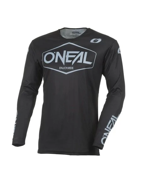 Camiseta de motocross O'Neal Mayhem Solid Negro