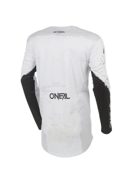 Camiseta de motocross O'Neal Mayhem Blanco/Negro
