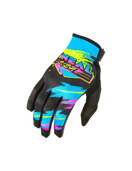 Guantes de motocross O'Neal Mayhem Reseda Negro/Amarillo flúor
