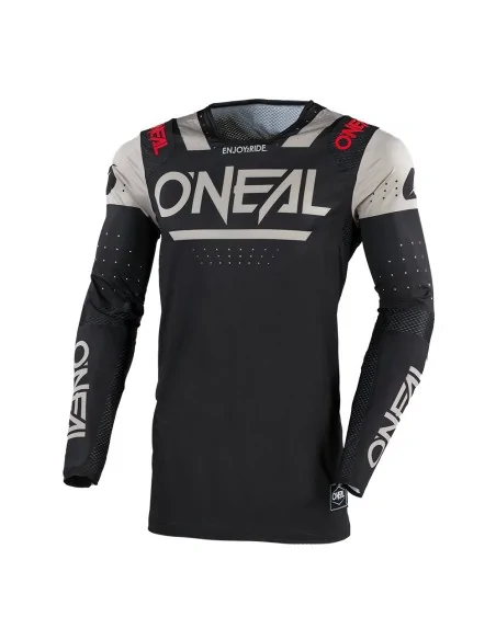 Camiseta de motocross O'Neal Prodigy Negro/Gris