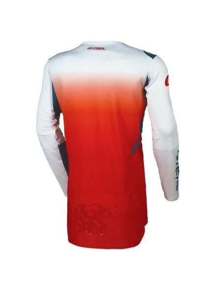 Camiseta de motocross O'Neal Prodigy Rojo/Naranja/Azul marino