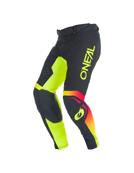 Pantalón de motocross O'Neal Prodigy Negro/Amarillo flúor