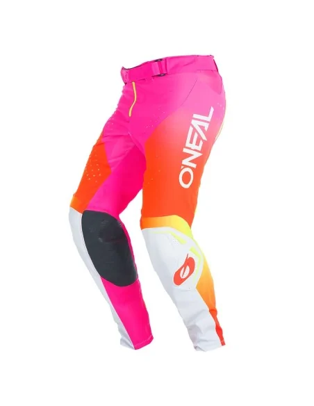Pantalón de motocross O'Neal Prodigy Blanco/Flúor