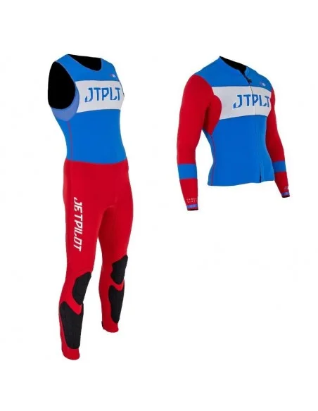 Traje de neopreno Jetpilot RX Race John and Jacket Red - White - Blue