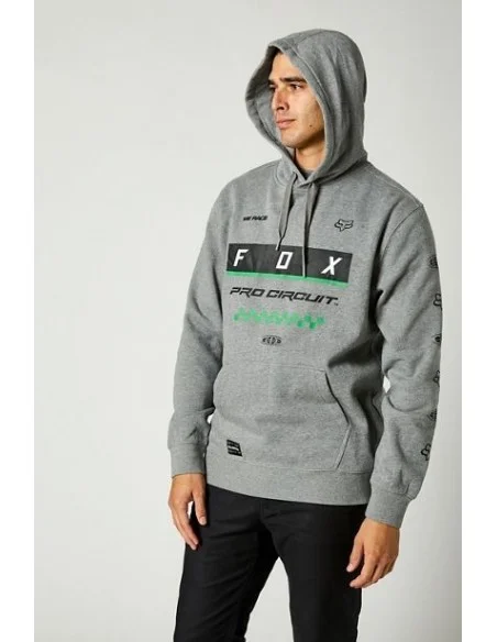 Sudadera con capucha y cremallera Fox Pro Circuit Grey