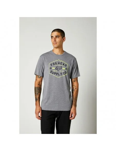 Camiseta Fox Técnica Backbone Heather Graphite