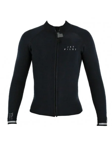 Chaqueta de neopreno Jetpilot Flight 2X2 LS FZ Black