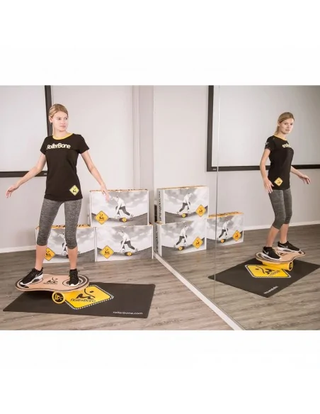 Tabla de equilibro Rollerbone 1.0 Classic Set más alfombra