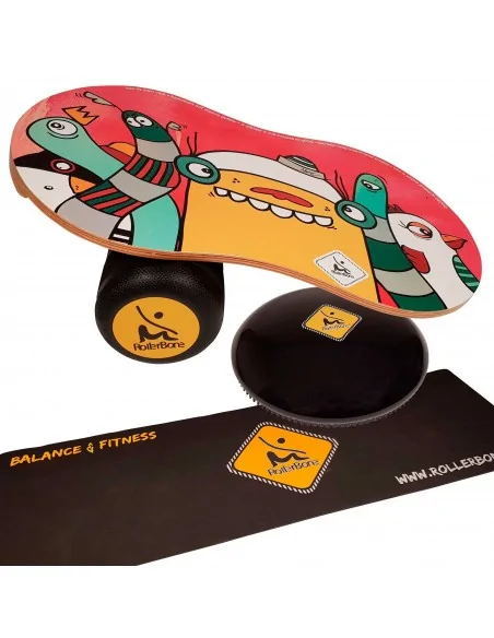 Tabla de equilibro RollerBone Nane 1.0 Pro Set SoftPad más alfombra