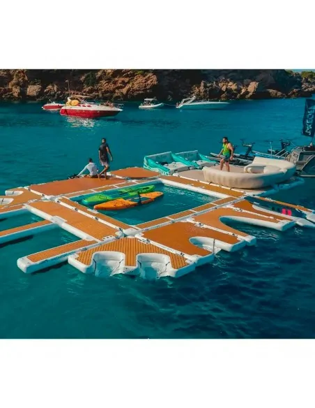 Plataforma inflable Yachtbeach 4.10 Premium Teca