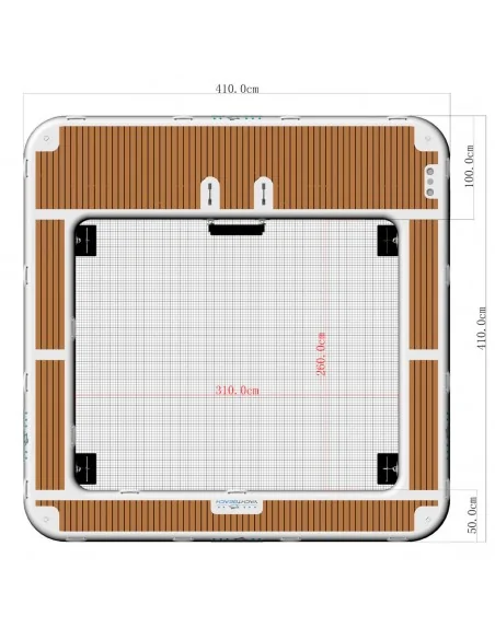 Piscina inflable para yates de lujo Yachtbeach Dropstitch