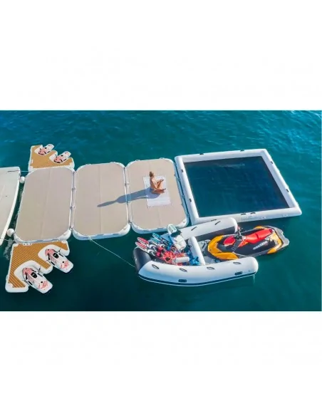 Multi muelle y tumbona Yachtbeach 2x2m