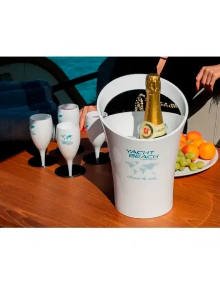 Combo para fiesta Yachtbeach 8 copas y 1 cubo
