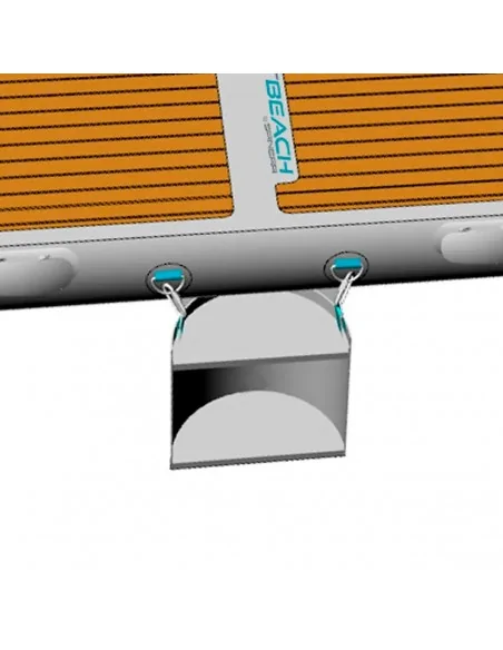 Escalera de embarque Yachtbeach para plataformas hexagonales