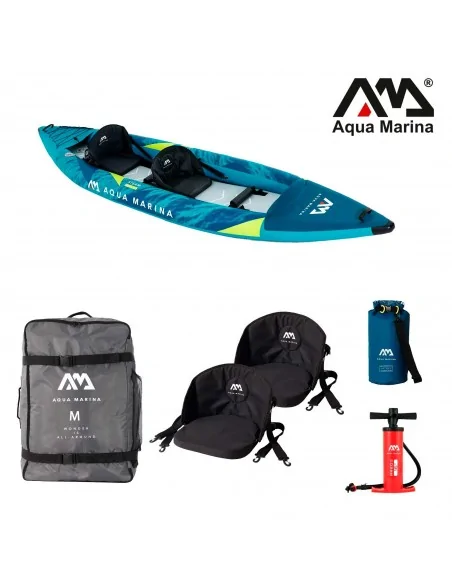 Kayak Hinchable para dos personas Aqua Marina Steam 412