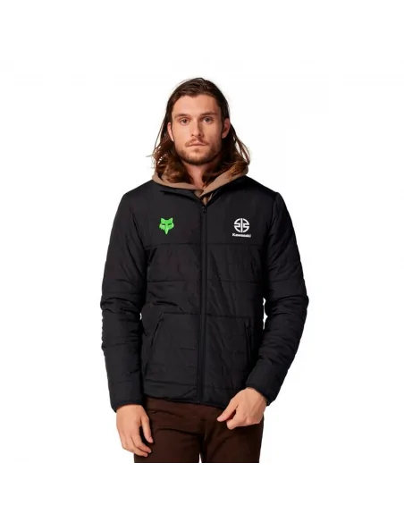 Chaqueta Fox X Kawasaki Howell Negra