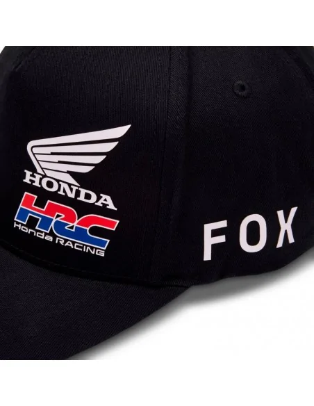 Gorra Fox X Honda Flexfit Negra