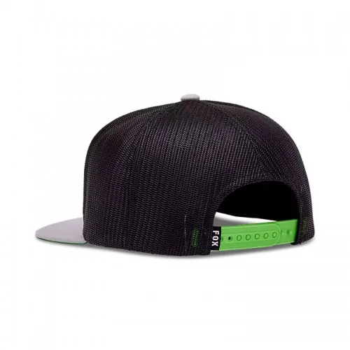 Gorra Fox x Kawasaki Snapback Gris Acero
