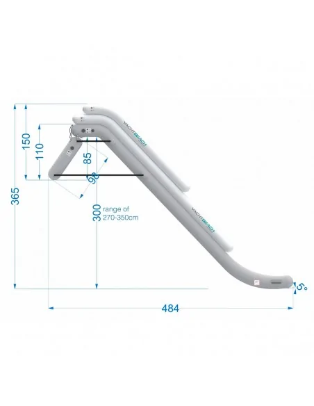 Tobogán inflable para Barcos Magic Yachtbeach 270-350 cm