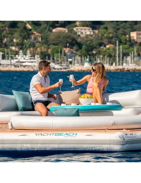 Plataforma inflable para barcos Yachtbeach Pavilion Lounge Setup