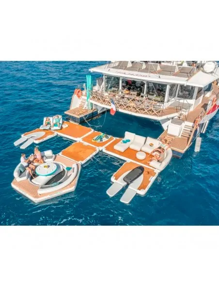 Plataforma inflable para barcos Yachtbeach Pavilion Lounge Setup