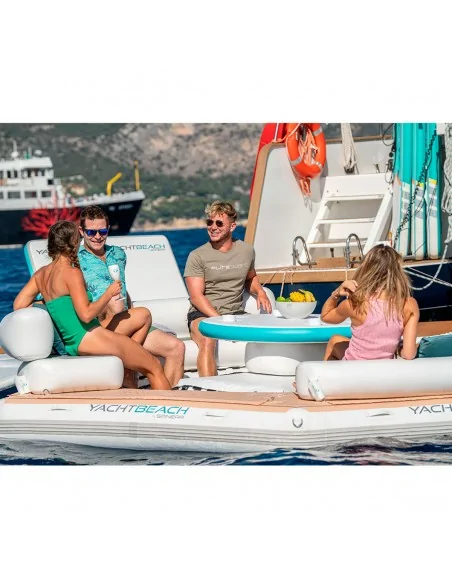Plataforma inflable para barcos Yachtbeach Pavilion Lounge Setup