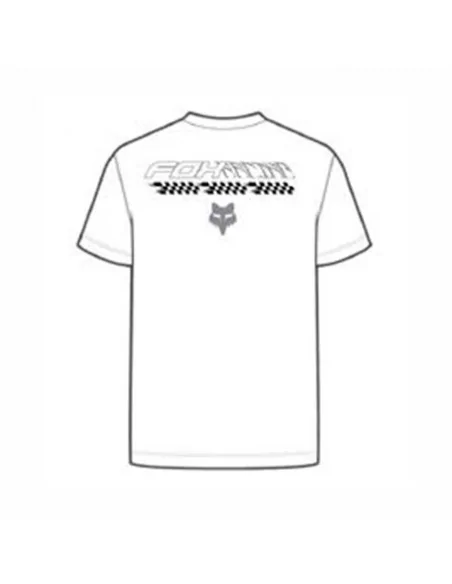 Camiseta Fox Checkered SS Prem Tee Optic White