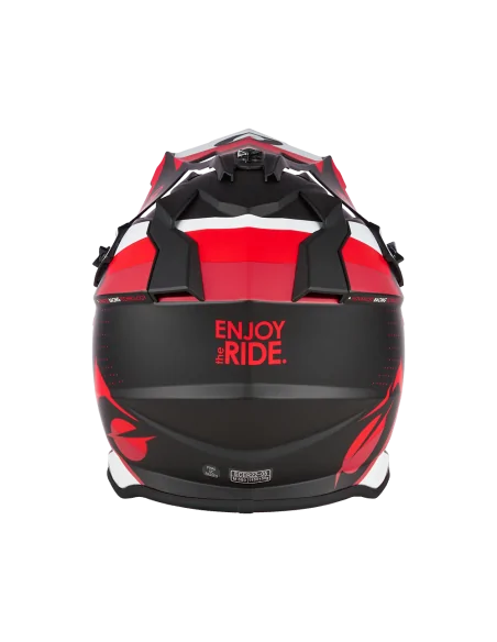 Casco O'Neal 2SRS SPYDE Negro/Rojo/Blanco
