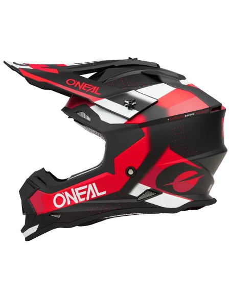 Casco O'Neal 2SRS SPYDE Negro/Rojo/Blanco