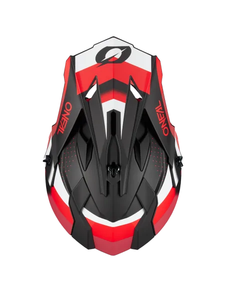 Casco O'Neal 2SRS SPYDE Negro/Rojo/Blanco
