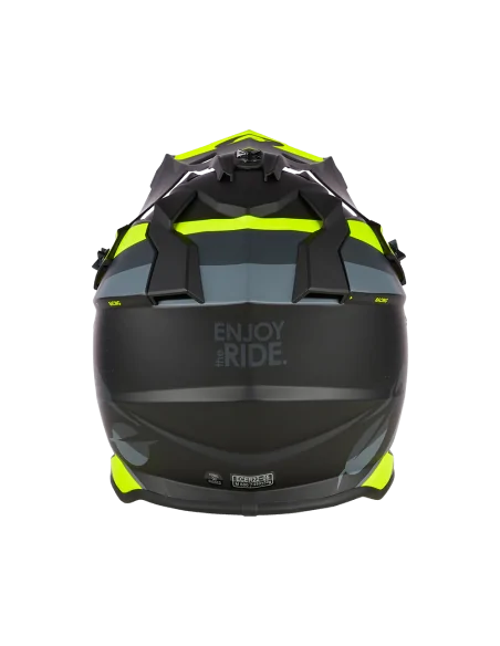Casco O'Neal 2SRS SPYDE Negro/Gris/Amarillo Neón