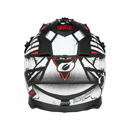 Casco O'Neal 2SRS GLITCH Negro/Blanco