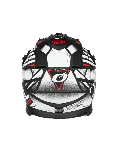 Casco O'Neal 2SRS GLITCH Negro/Blanco