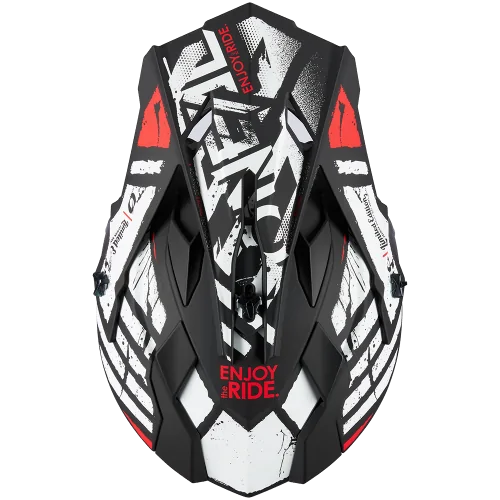 Casco O'Neal 2SRS GLITCH Negro/Blanco