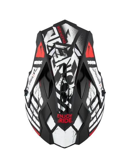 Casco O'Neal 2SRS GLITCH Negro/Blanco