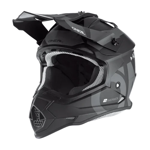 Casco O'Neal 2SRS SLICK Negro/Gris