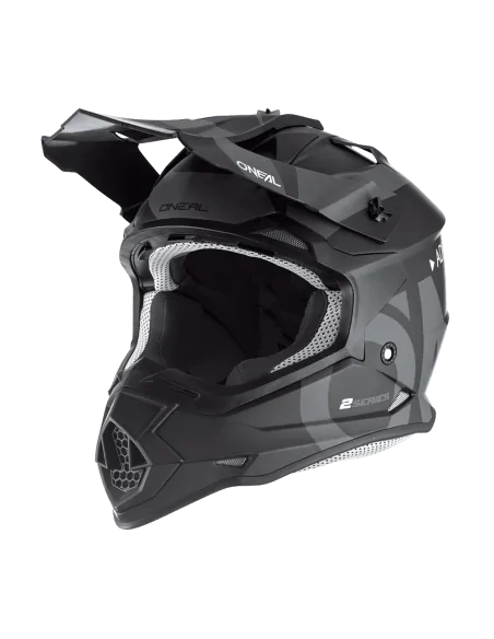 Casco O'Neal 2SRS SLICK Negro/Gris
