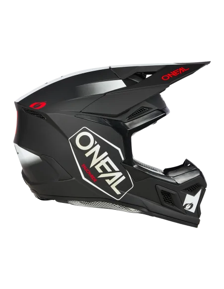 Casco O'Neal 3SRS HEXX Black/White/Red