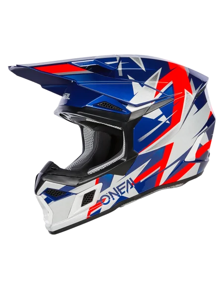 Casco O'Neal 3SRS RIDE Blue/White/Red