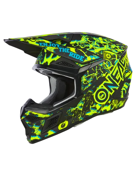 Casco O'Neal 3SRS ASSAULT Black/Neon Yellow