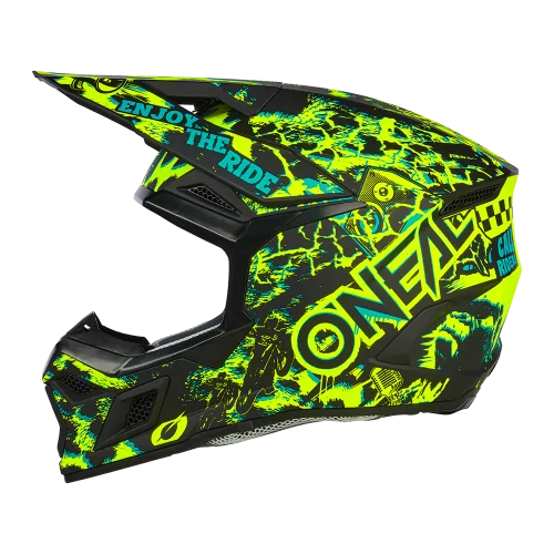 Casco O'Neal 3SRS ASSAULT Black/Neon...