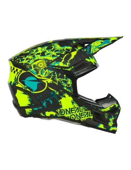 Casco O'Neal 3SRS ASSAULT Black/Neon Yellow