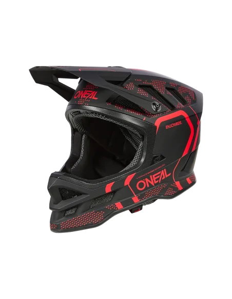Casco O'Neal BLADE Polyacrylite STRIKE Negro/Rojo