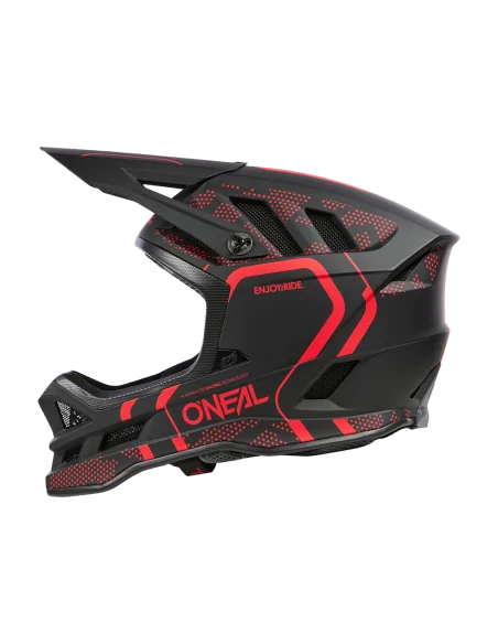 Casco O'Neal BLADE Polyacrylite STRIKE Negro/Rojo