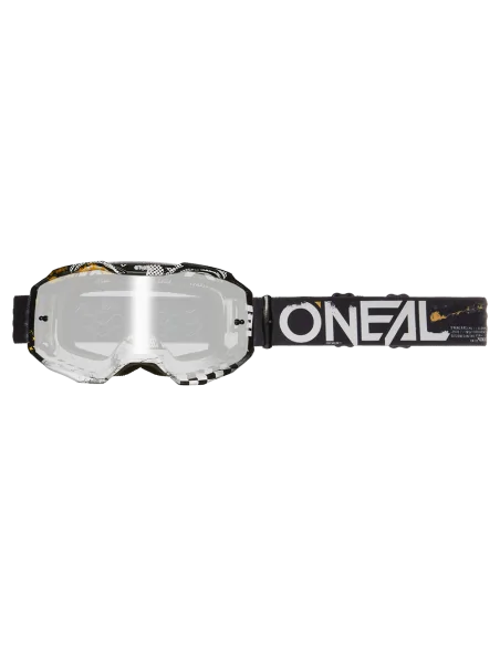 Gafas O'Neal B-10 ATTACK Black/White - Silver Mirror
