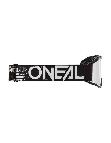Gafas para niños O'Neal B-10 ATTACK Black/White - Silver Mirror