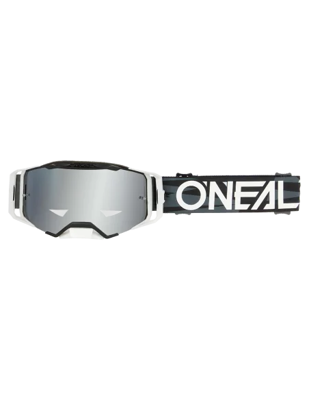 Gafas O'Neal B-33 ICTUS Black/White - Silver Mirror